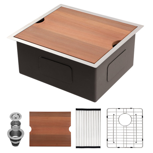 Kichae Undermount Utility sink 45"x19" 16Gauge Stainless Steel